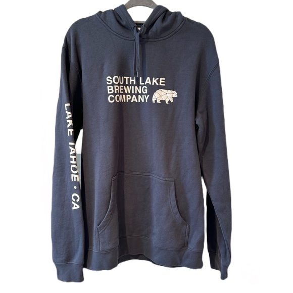 AS Colour Pullover Blue Hoodie Sweatshirt Men's Size L Fits Like A Medium - Picture 1 of 13